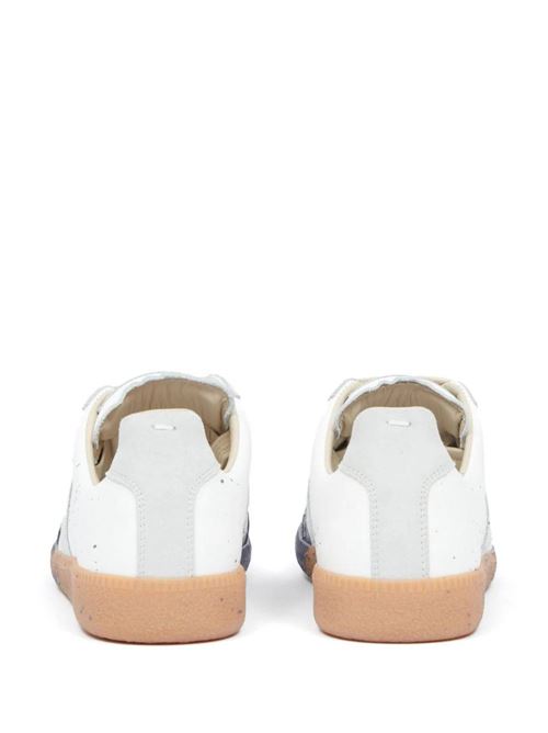 Snekaer in  vitello bianco sporco/blu polvere Maison Margiela | S58WS0244P6230H0A65